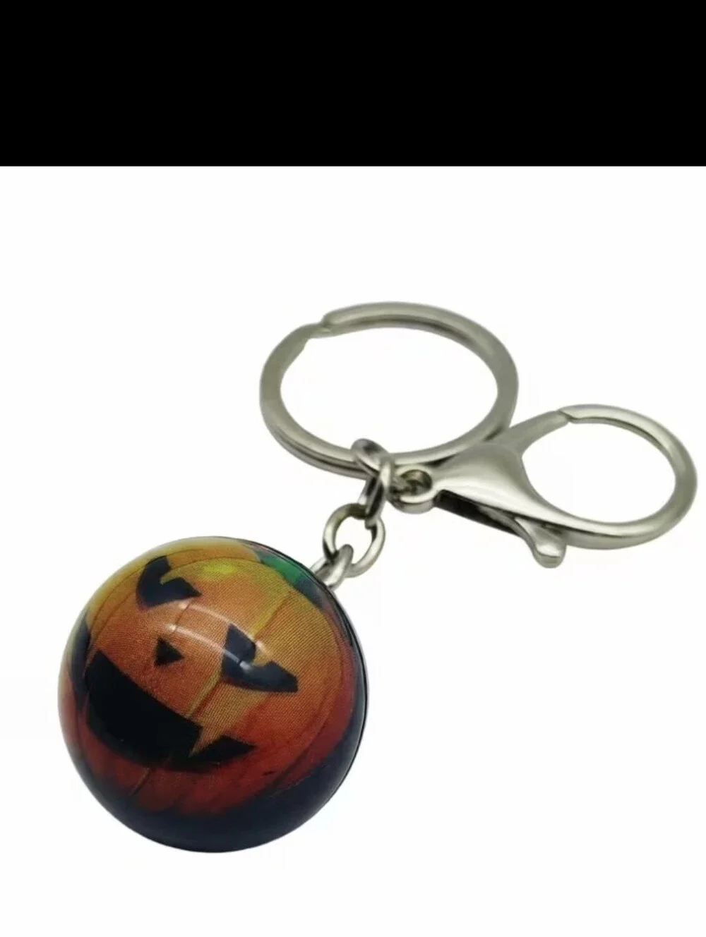 Jack O'Lantern Pumpkin Wobble Design Bag Charm/keychain NEW